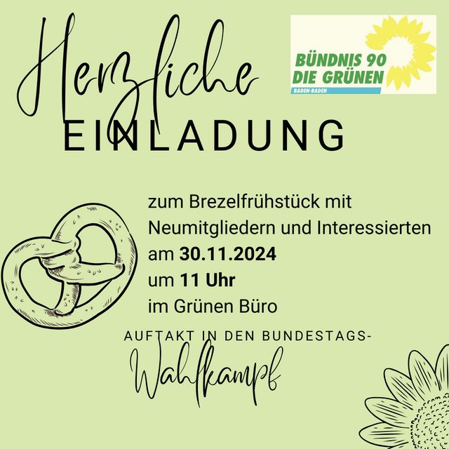 Einladung zum Brezelfrühstück