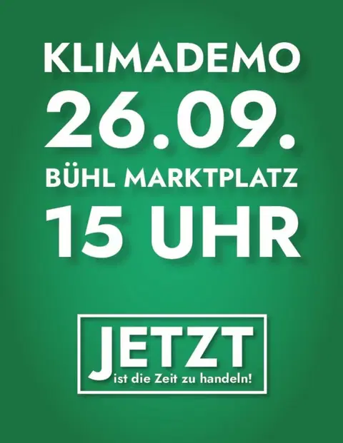 Klimademo Bühl Markplatz